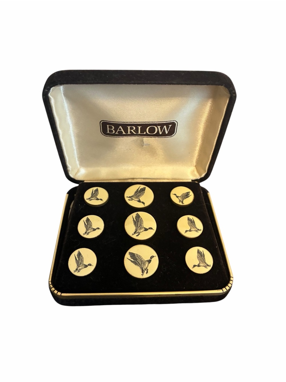 Barlow Scrimshaw Wild Duck Blazer Buttons Vintage